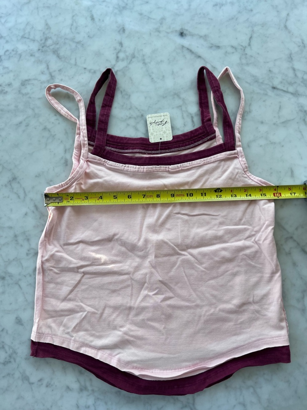 NWT We The Free by Free PeopleTwofer Tank Strawberry Rose Combo Size Medium - Picture 10 of 13